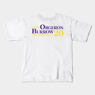 Orgeron Burrow 2020 Kids T-Shirt